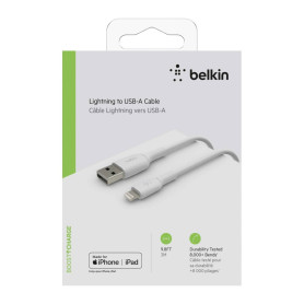 Câble Lightning 3M BELKIN CAA001bt3MWH - Blanc