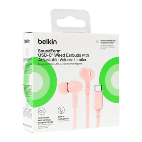 SoundForm Écouteurs filaires USB-C BELKIN G3H0002hqPKV2 - Rose