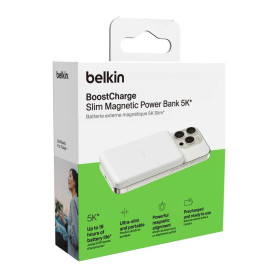 PowerBank Magnétique Slim BoostCharge 5 000 mAh 7.5W BELKIN BPD010hqWH - Blanc