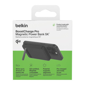 PowerBank MagSafe 5 000 mAh 15W Avec Support Intégré BELKIN BPD006btBK - Noir