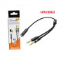 Câble Audio Jack 3.5mm Femelle / 2 Jack 3.5mm Mâle LinQ HDV3063
