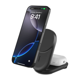 Station de Recharge Magnétique 2-en-1 Qi2 (25W) BELKIN WIZ039kqBK - Noir