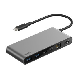 Hub USB-C 8-en-1 BELKIN INC024hqSGY - Gris Sidéral