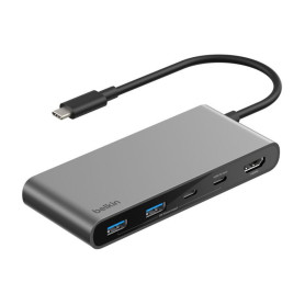 Hub USB-C 7-en-1 BELKIN AVC023HQSGY - Gris Sidéral