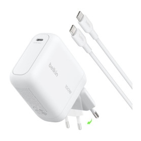 Chargeur Secteur USB-C 100W avec Câble USB-C vers USB-C 1,5m BELKIN WCH025kq1.5WHB6 - Blanc