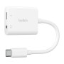 Adaptateur USB-C vers Jack/USB-C BELKIN NPA004BTWH - Blanc
