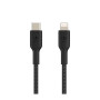 Cable USB-C to Lightning 2M BELKIN CAA004bt2MBK - Black