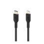 Câble USB-C vers Lightning 2M BELKIN CAA004bt2MBK - Noir