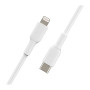 Cable USB-C to Lightning 1M BELKIN CAA003bt1MWH - White