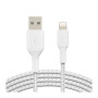 Braided Cable Lightning 0.15M BELKIN CAA002bt0MWH - White