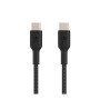 Câble Tressé USB-C / USB-C 2M BELKIN CAB004BT2MBK - Noir