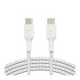 Câble Tressé USB-C / USB-C 1M BELKIN CAB004bt1MWH - Blanc