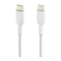 Câble Tressé USB-C / USB-C 1M BELKIN CAB004bt1MWH - Blanc