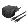 Chargeur Secteur 45W + Câble USB-C vers USB-C 1m (PVC) BELKIN WCA013kq1MBK-B6 - Noir