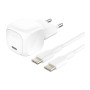 Chargeur Secteur 20W + Câble USB-C vers USB-C 1m BELKIN WCA009kq1MWH-B6 - Blanc