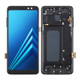 Display, Screen - Samsung Galaxy A8 2018 (A530F) Black Screen + Frame (Original Disassembled) - Grade A, wholesale price