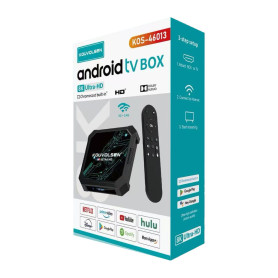 Boîtier TV Android 8K Ultra HD 8 Go RAM 128 Go ROM Android 14 KOUVOLSEN KOS-46013 - Noir