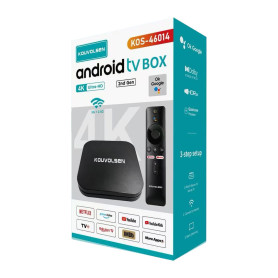 Box TV Android Q 4K Ultra HD 2 Go RAM 16 Go eMMC KOUVOLSEN KOS-46014 - Noir