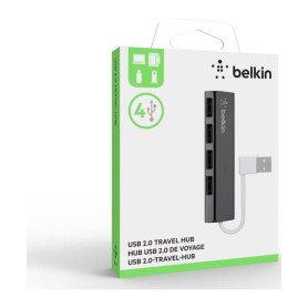 Hub de Voyage 4 Ports USB 2.0 BELKIN F4U042BT - Noir