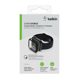 Protection + Bumper Apple Watch Séries 7/8 45mm BELKIN OVG004ZZBK-REV - Noir