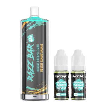 Vapoteuse, Puff - RAZZ BAR 42K+ Menthe Banane Ananas, prix de gros
