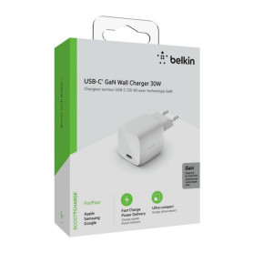 Adaptateur Secteur USB-C 30W GaN BoostCharge BELKIN WCH001VFWH