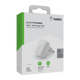 Adaptateur Secteur USB-C BELKIN BOOSTCHARGE 20W - Recharge Rapide et Efficace