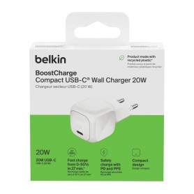 Chargeur, Alimentation - Adaptateur Secteur USB-C BELKIN Wall Charger 20W - WCA009kqWH, prix de gros.