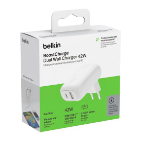 Adaptateur Secteur USB-C BELKIN BOOSTCHARGE 20W - Recharge Rapide et Efficace