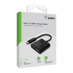 Adaptateur USB-C vers HDMI 60W BELKIN AVC002BTBK - Noir