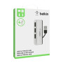 Hub de Voyage 4 Ports USB 2.0 BELKIN F4U021BT - Blanc