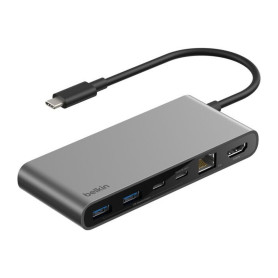 Hub USB-C 8-en-1 BELKIN INC024hqSGY - Gris Sidéral