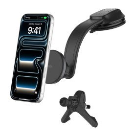 Chargeur Voiture Magnétique Qi2 + Adaptateur Allume-cigare 27W BELKIN WIC012HQBK - Noir
