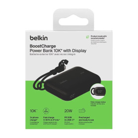 Power Bank 10 000 mAh 20W with display Built-in BELKIN BPB027hqBK - Black