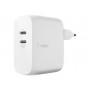 Adaptateur Secteur BELKIN BOOST↑CHARGE™ 2 ports USB-C PD Mac / PC 63W GaN