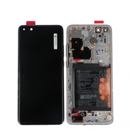 Ecran Huawei P40 Pro Plus Noir Sur Châssis + Batterie (Service Pack)