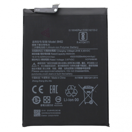 Batterie BN53 Xiaomi Redmi Note 9 Pro 4G / Note 10 Pro