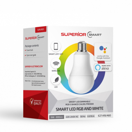 Ampoule Connectée Smart RGB et LED