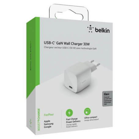 Adaptateur Secteur USB-C BELKIN BOOST↑CHARGE™ 30W GaN