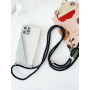 Coque en Silicone Protection en Miroir avec collier - iPhone