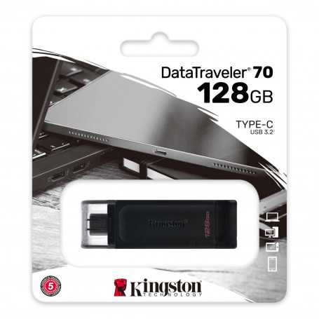 Clé USB Kingston DataTraveler DT70/128 Go USB-C (Type-C) (Origine)