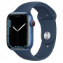 Montre Connectée Apple Watch Séries 7 GPS+CELLULAR 45mm Blue Alu (DEMO Sans Bracelet Vendu pour pièces)