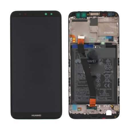 Ecran Huawei Mate 10 Lite / NOVA 2i Noir Sur Châssis + Batterie (Service Pack)
