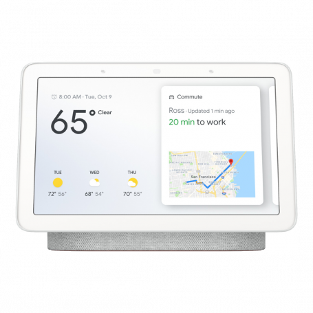Google Nest Hub Enceinte intelligente sans fil Bluetooth et Wi-Fi Gris clair