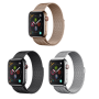 Wristband, Watchband - Bracelet Apple Watch 38/40/41mm DEVIA Milanese Watch Strap - Acier Inoxydable - Noir, wholesale price
