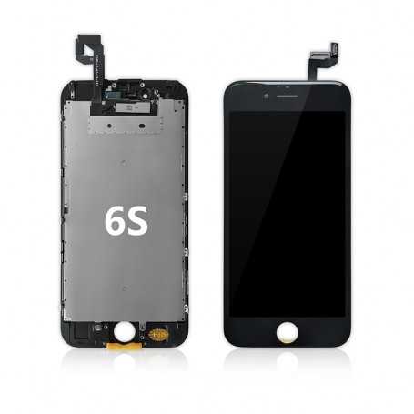 Ecran iPhone 6S Noir+ Plaque métal + Joint Adhésif  (OEM) Alternative d'origine
