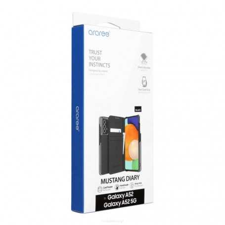 Étui Rabat Portefeuille ARAREE Mustang Diary pour Samsung A52 Lite 5G - Élégance et Protection