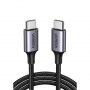 Câble USB-C / USB-C Nylon Tressé - UGREEN 50150 - 1M Noir