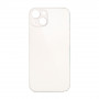 Vitre arrière iPhone 13 Mini Blanc (Grand trou) Sans Logo