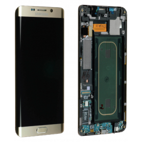 Etech-Parts Ecran LCD + Vitre Tactile or - Samsung Galaxy S6 Edge Plus